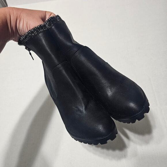 JUSTFAB Carlina Sweater Cuff Bootie in Black Size 7.5 - Picture 4 of 8